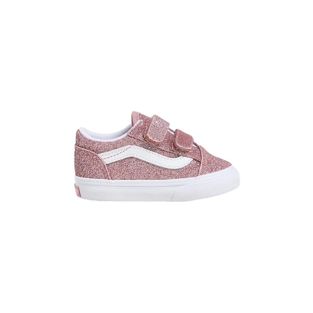 Vans Pantofi Baby Old Skool V - Glitter Rose Gold
