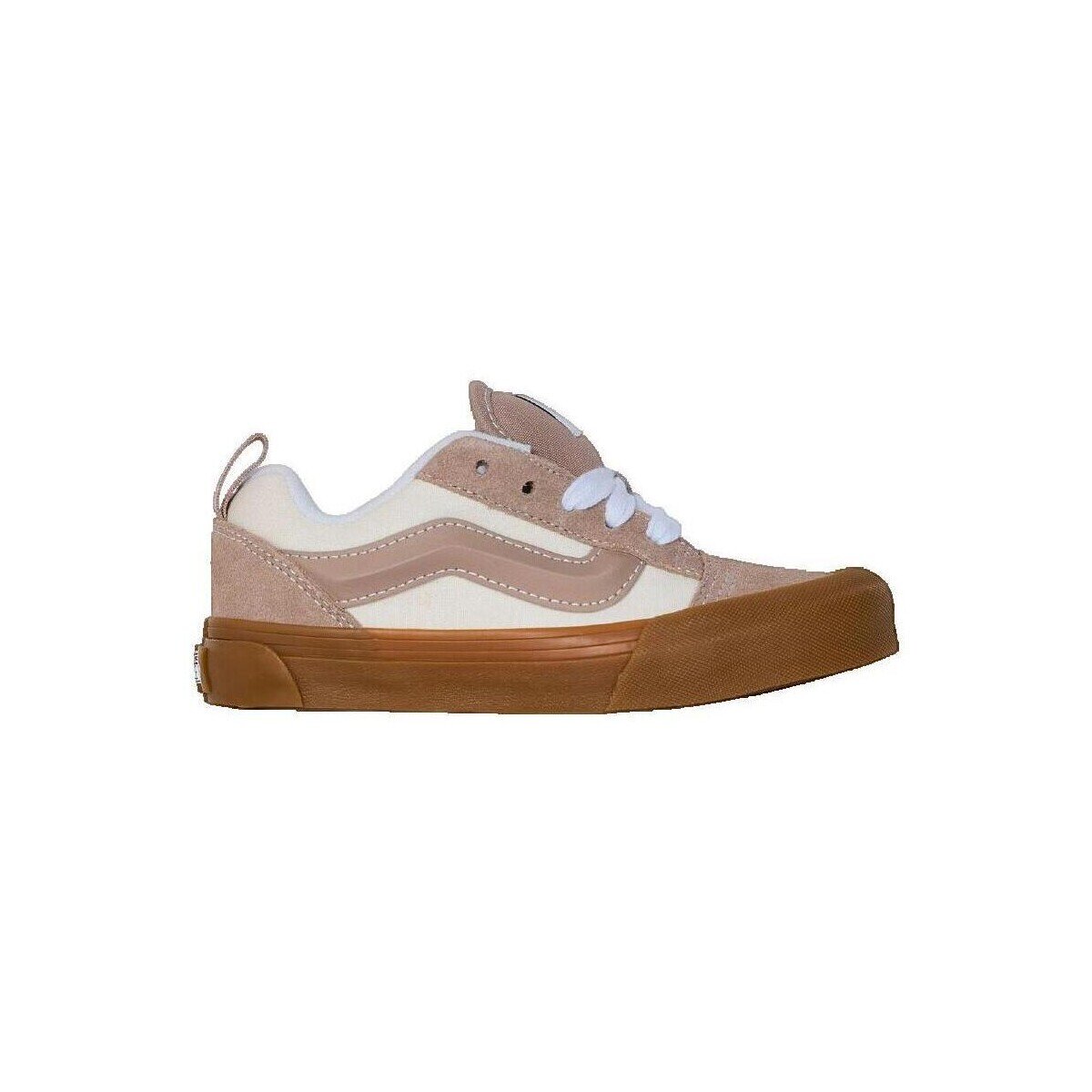 Vans Pantofi Baskets Knu Skool Beige en cuir