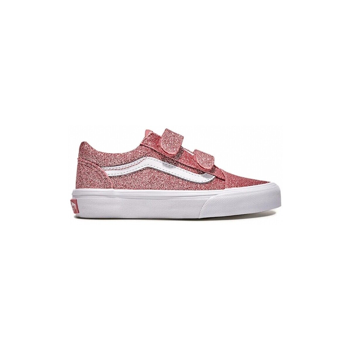 Vans Pantofi Kids Old Skool V - Glitter Rose Gold