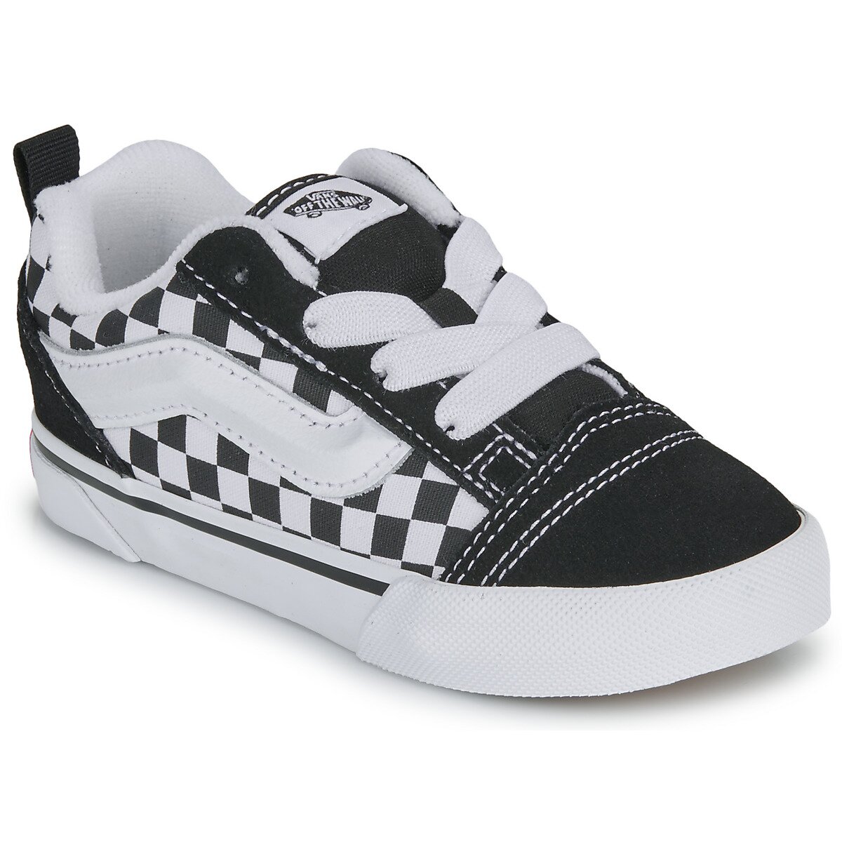 Vans Pantofi Knu Skool Elastic Lace CHECKERBOARD BLACK/TRUE WHITE