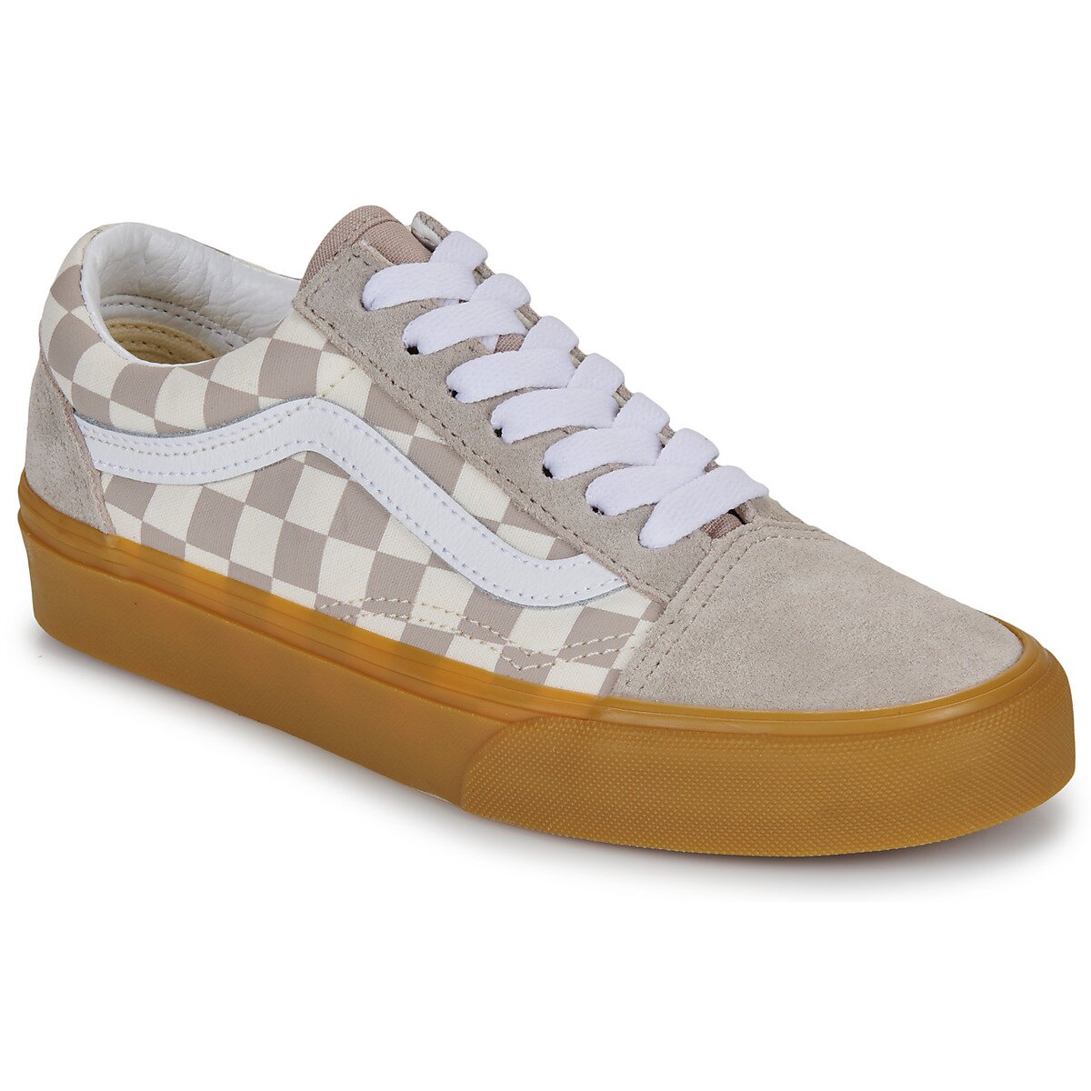 Vans Pantofi Old Skool Gum check Mushroom