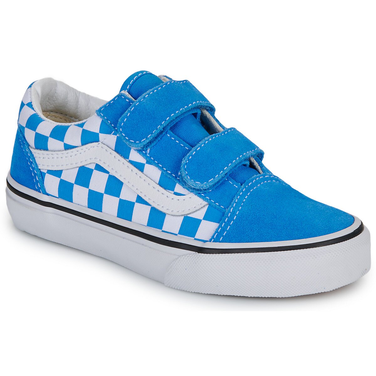 Vans Pantofi Old Skool V COLOR THEORY CHECKERBOARD Bright Azure