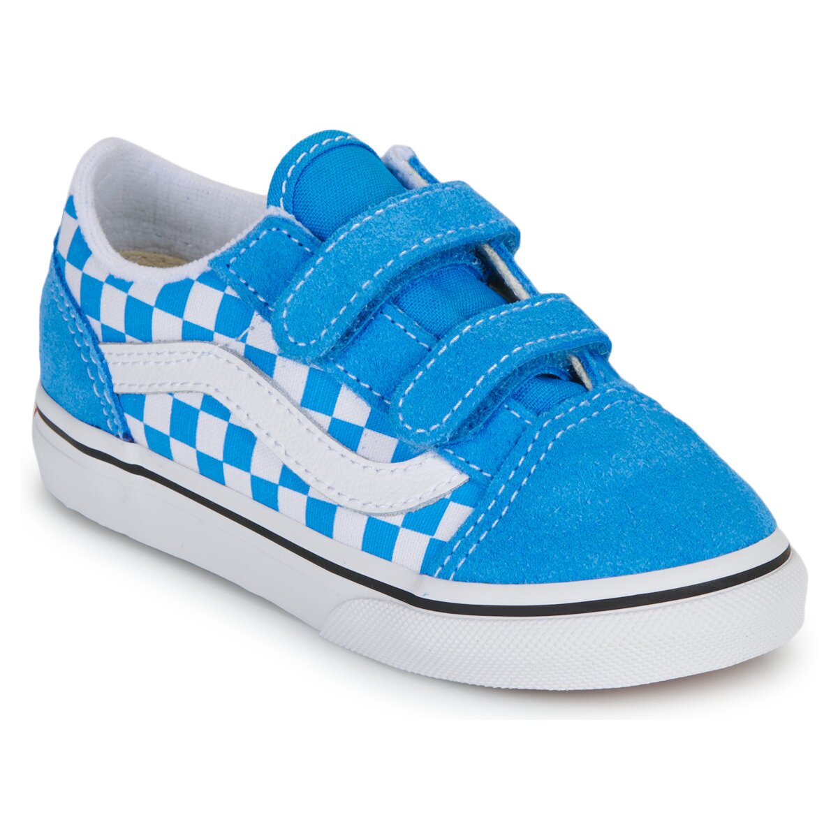 Vans Pantofi Old Skool V COLOR THEORY CHECKERBOARD Bright Azure