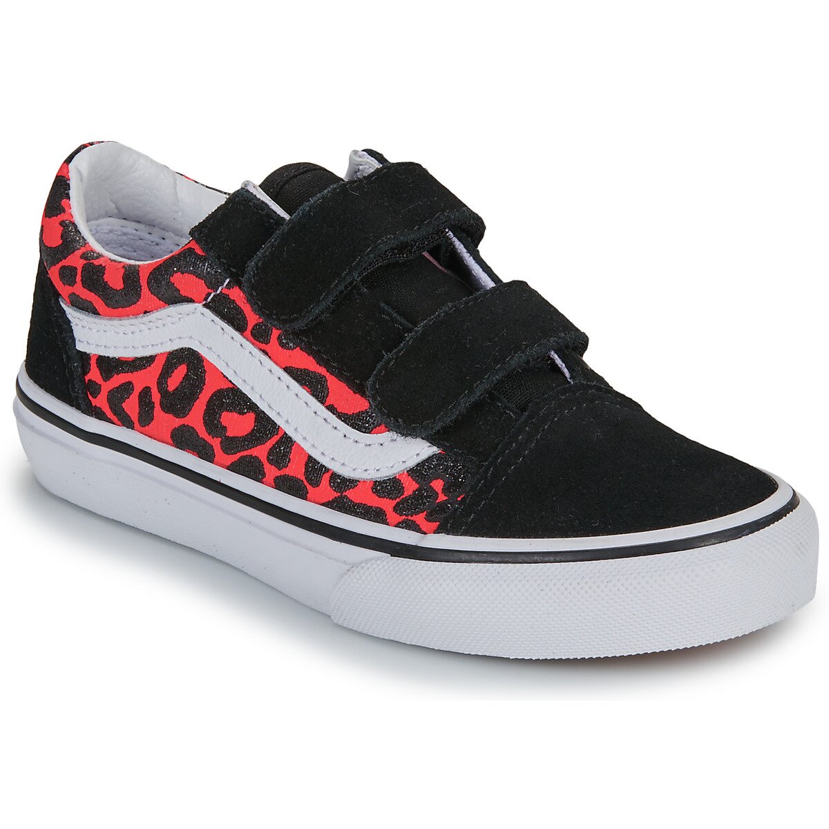 Vans Pantofi Old Skool V GLITTER LEOPARD Diva Pink