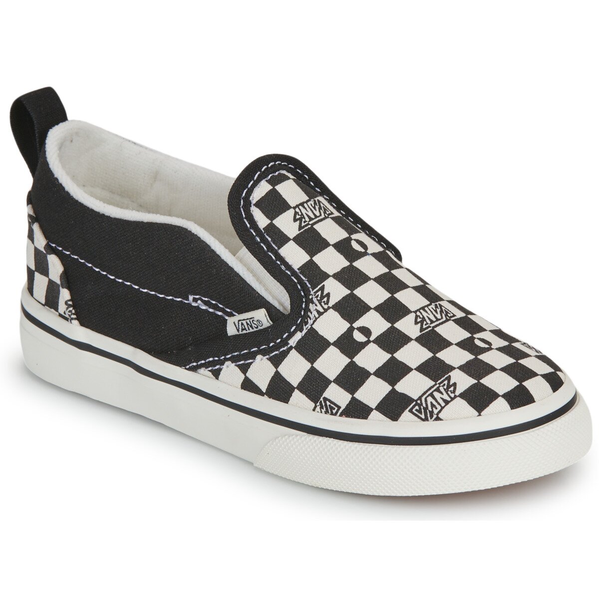 Vans Pantofi Slip-On V GEO CHECK BLACK/WHITE