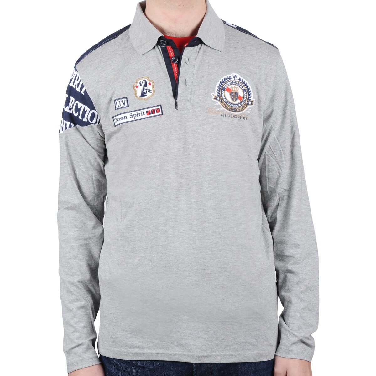 Vent Du Cap Îmbracaminte Polo manches longues homme CALANK