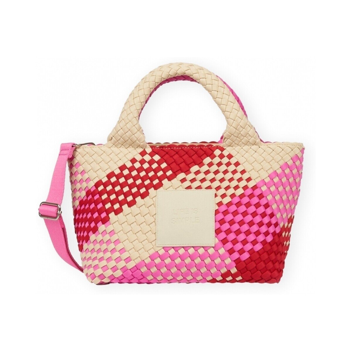 Verb To Do Genti Amelia Life Is Simple Bag - Pink/Red/Beige