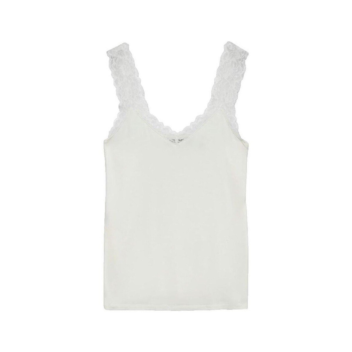 Vero Moda Îmbracaminte Débardeur blanc en viscose et élasthanne