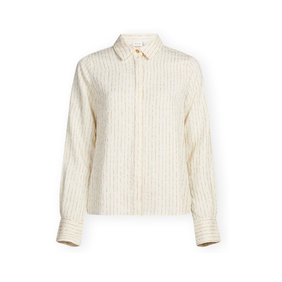 Vila Îmbracaminte Addie Shirt - Birch/Tapenade