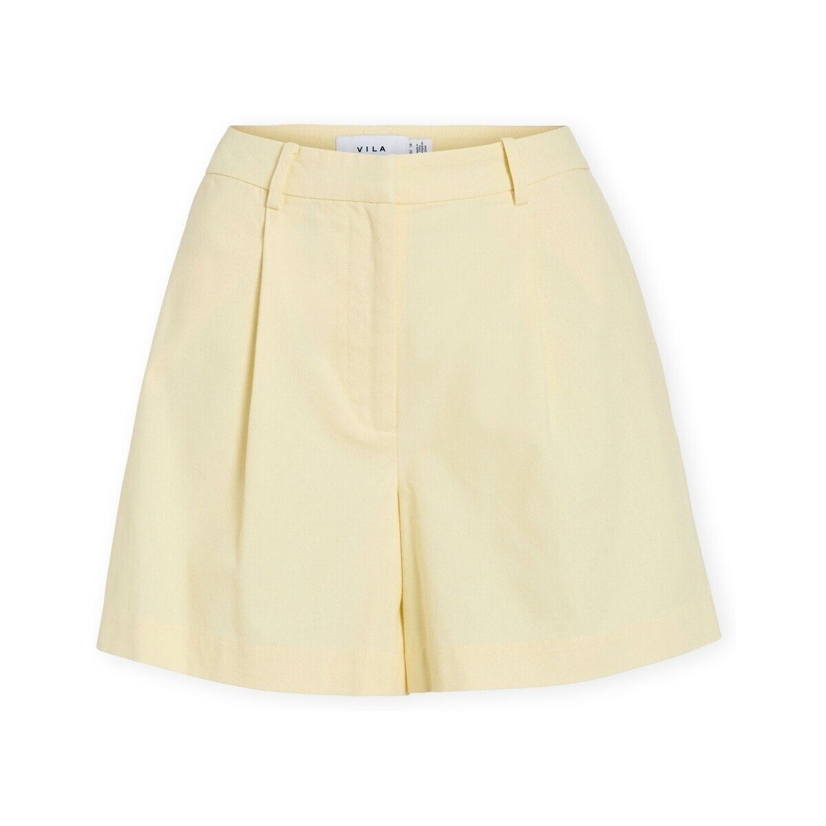 Vila Îmbracaminte Alara Shorts - Pastel Yellow