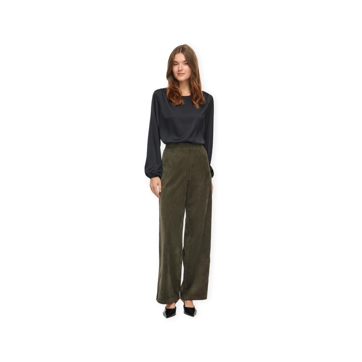 Vila Îmbracaminte Courdie Trousers - Forest Night