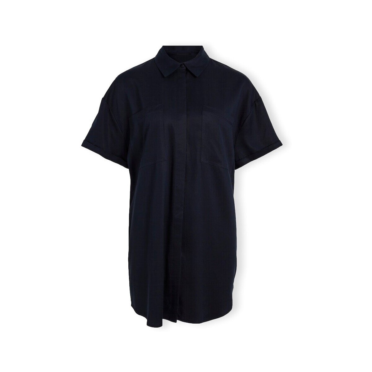 Vila Îmbracaminte Harlow 2/4 Oversize Shirt - Sky Captain