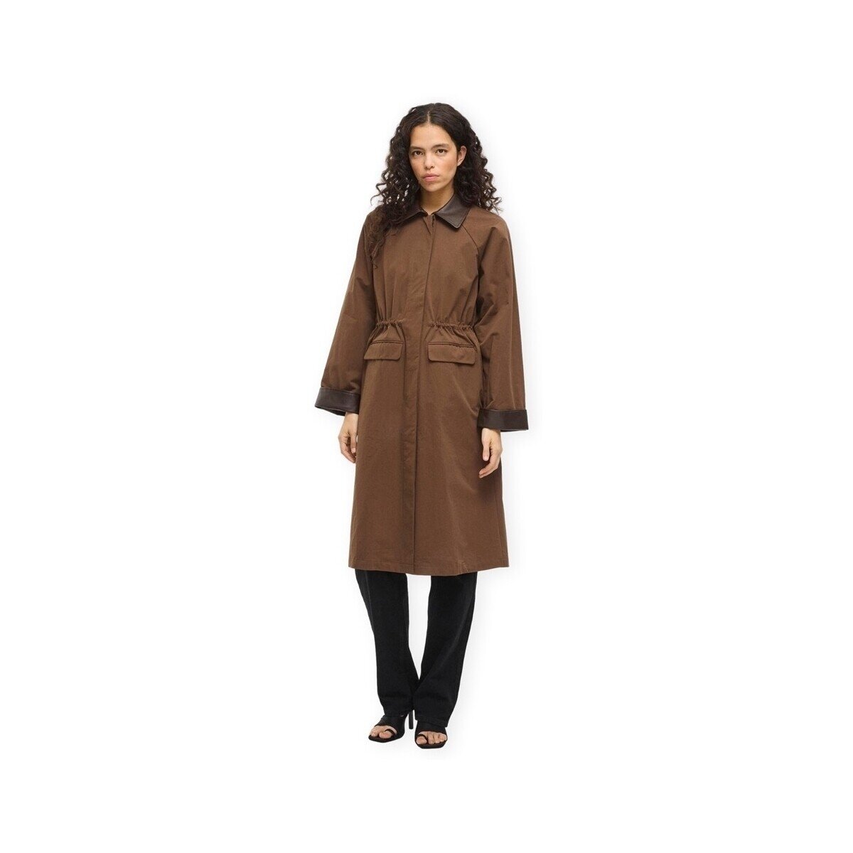 Vila Îmbracaminte Hella Long Jacket - Coffee Bean