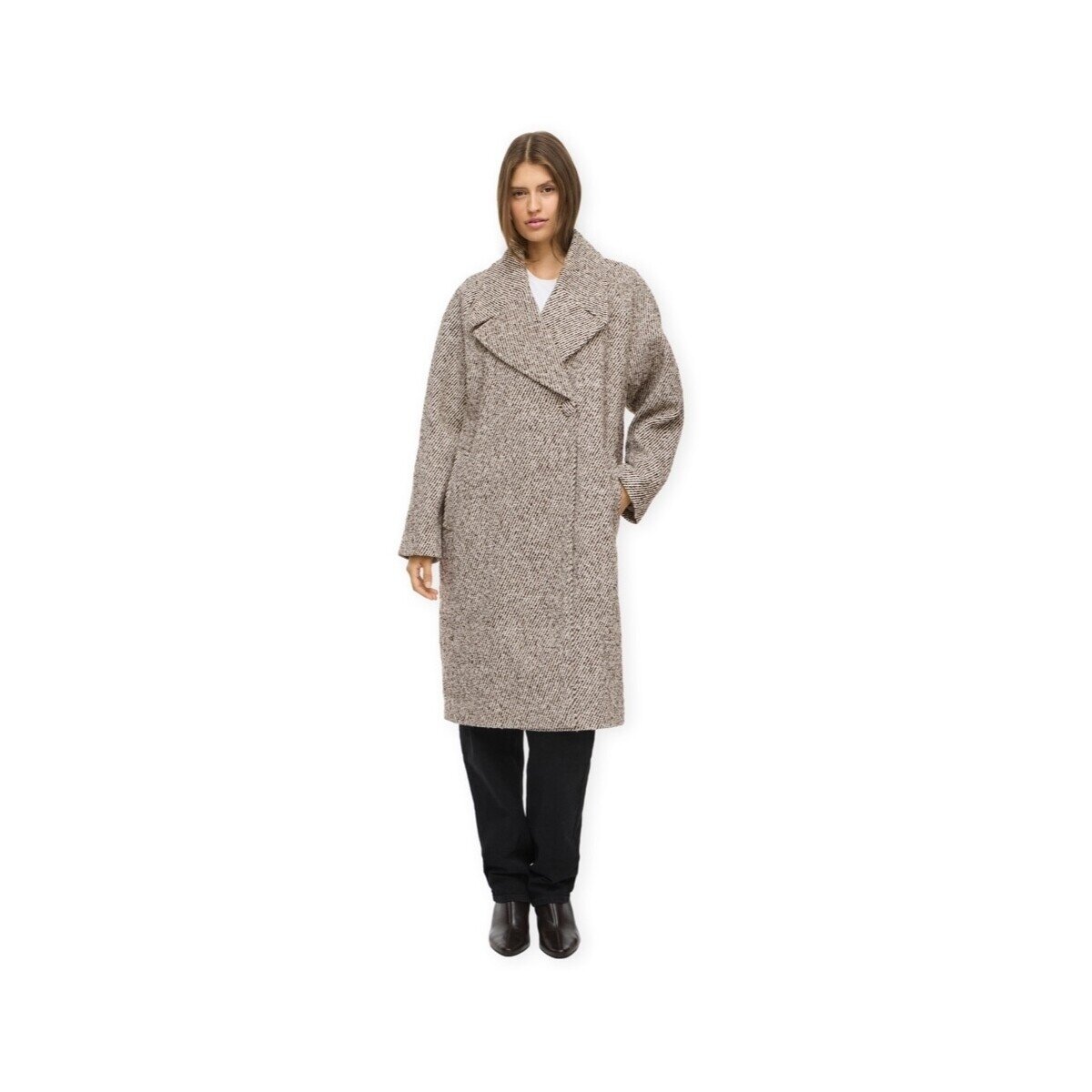 Vila Îmbracaminte Kamille Coat - Birch/Melange