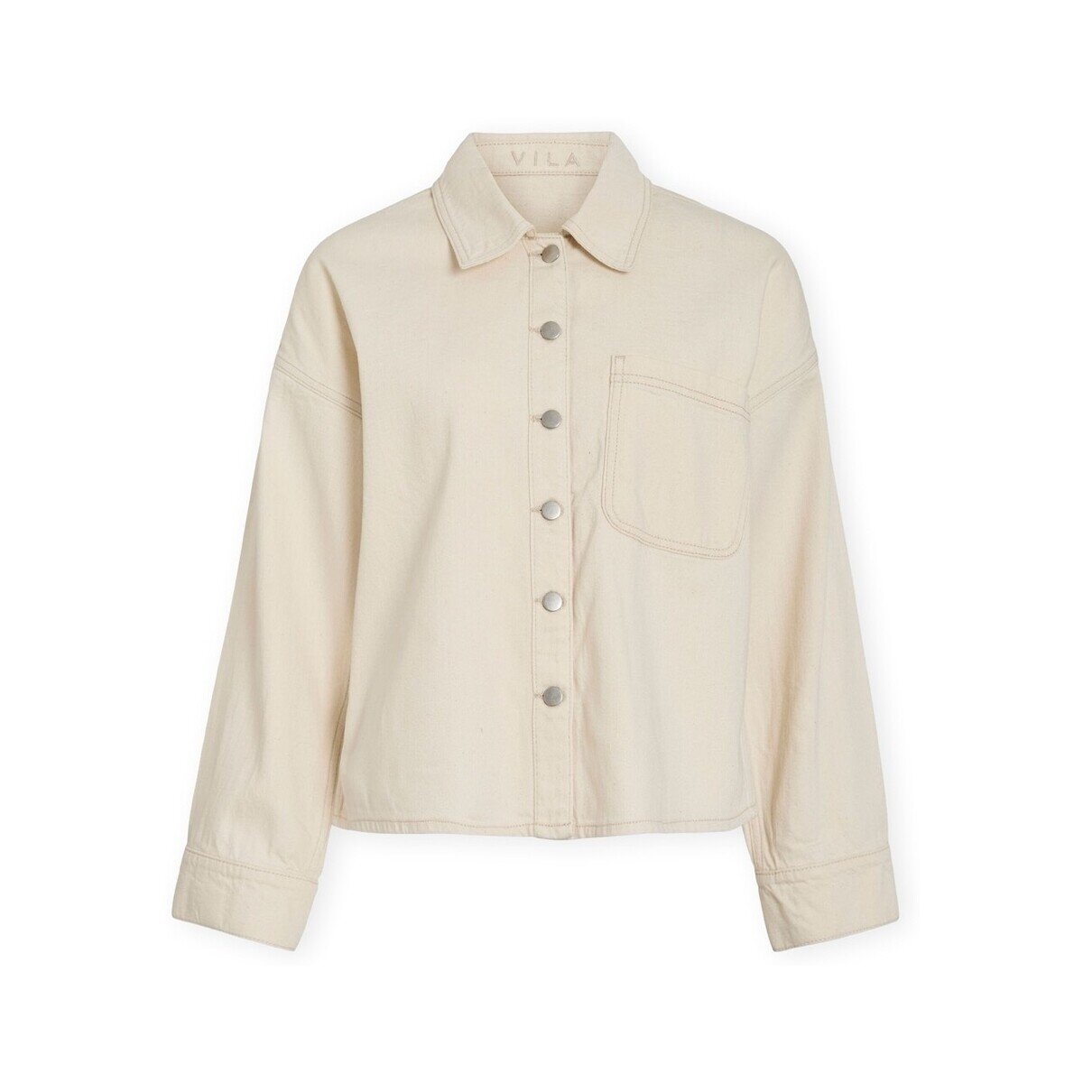 Vila Îmbracaminte Maj Denim Jacket - Ecru