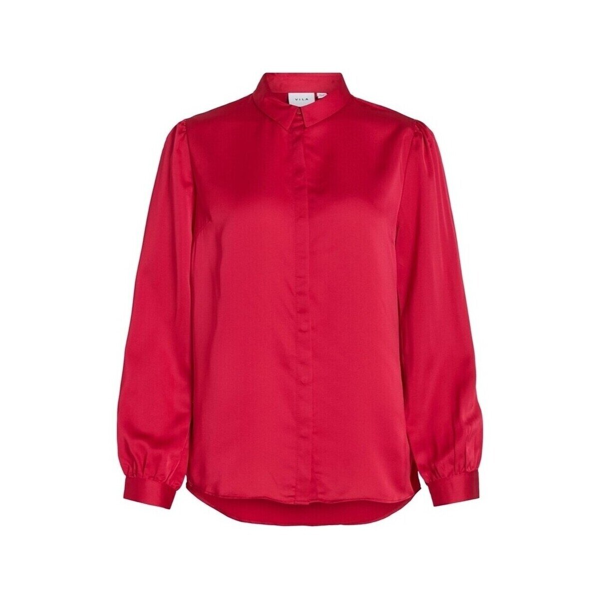 Vila Îmbracaminte Noos Ellette Satin Shirt - Love Potion