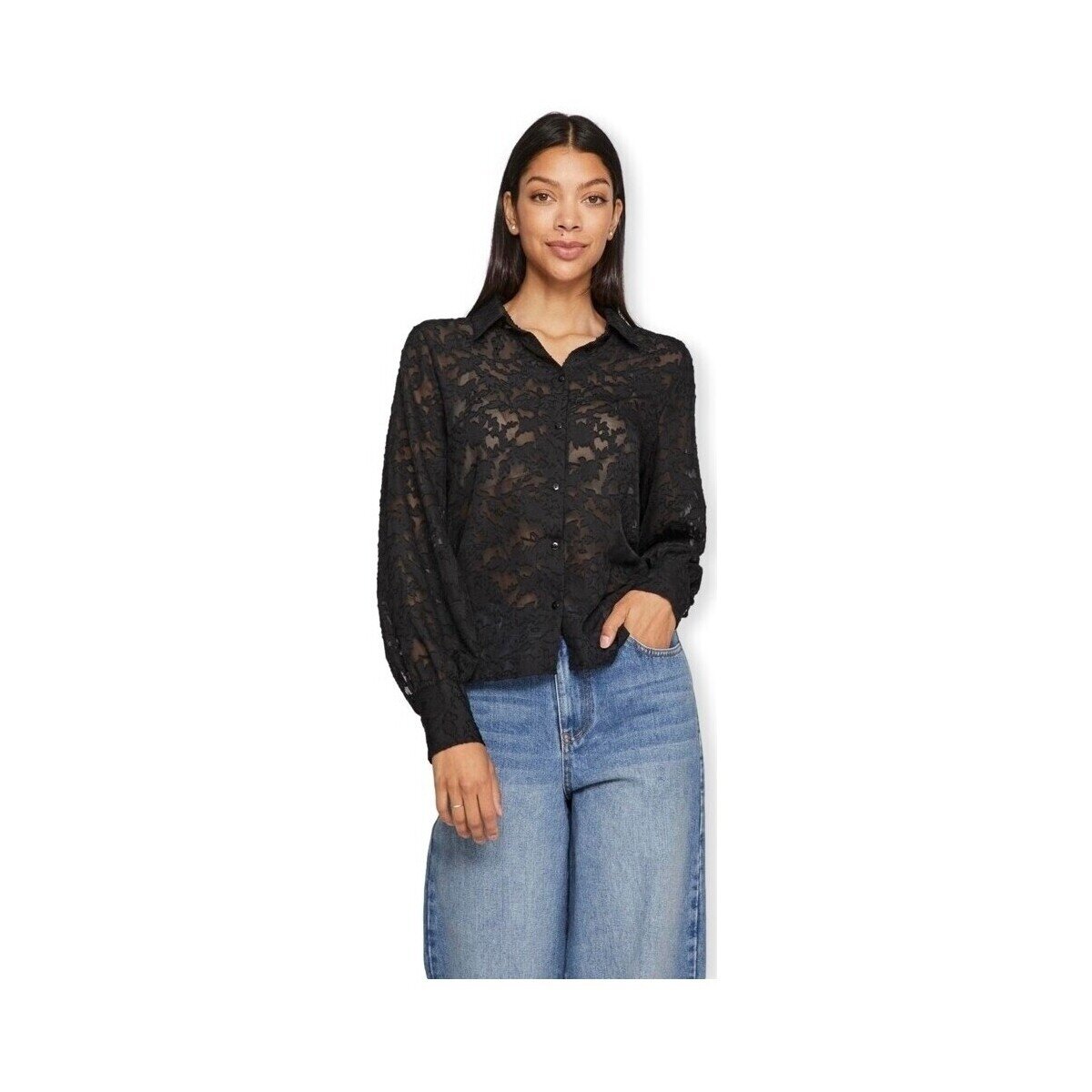 Vila Îmbracaminte Noos Flema New Shirt L/S - Black