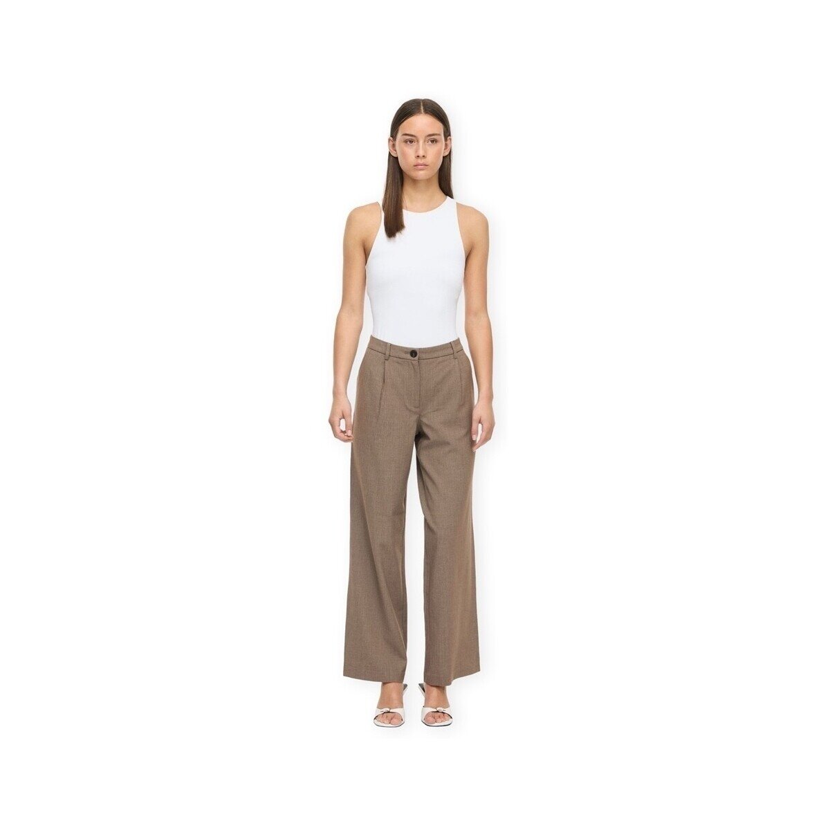 Vila Îmbracaminte Noos Kari Wide Trousers - Falcon