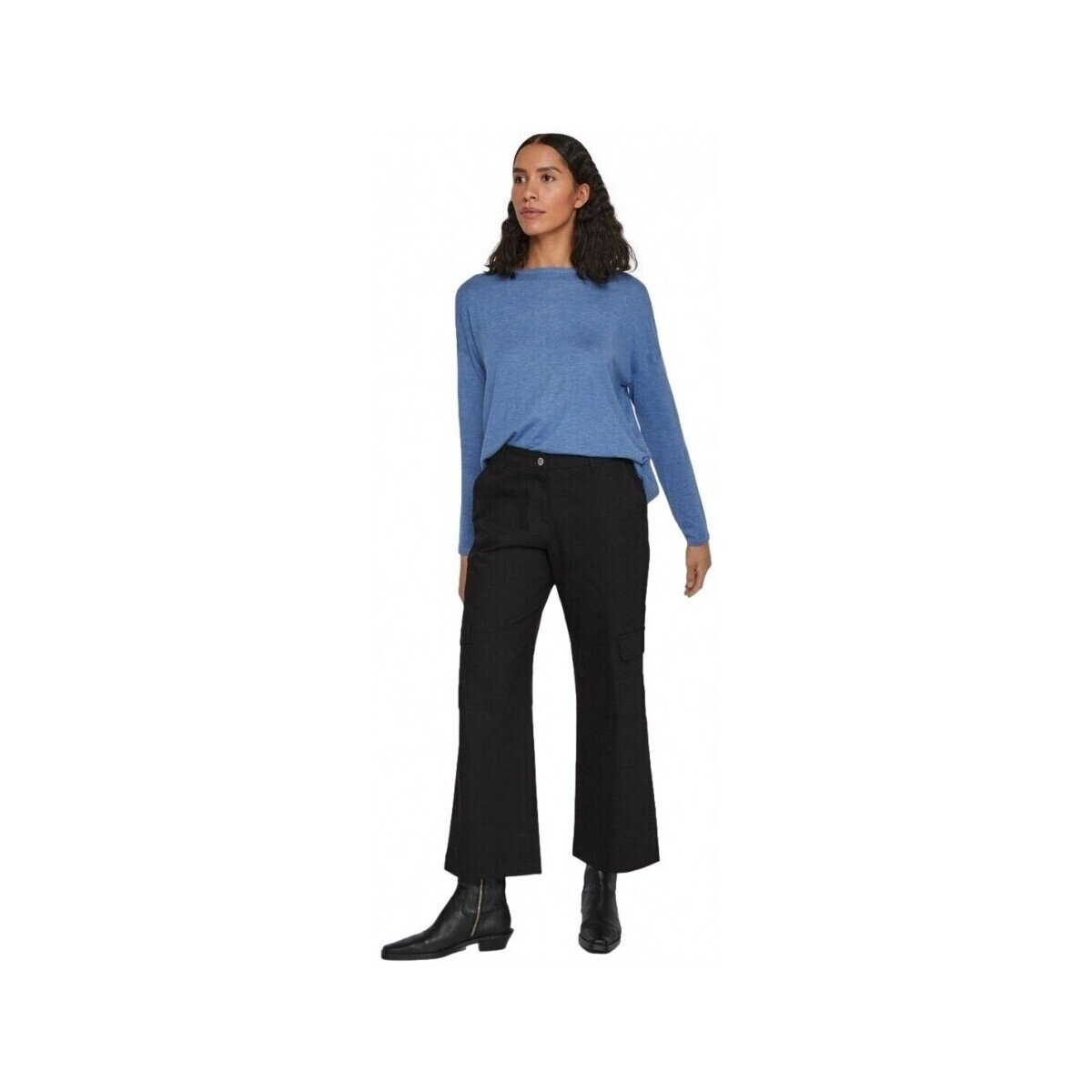 Vila Îmbracaminte Noos Knit Abella L/S - Federal Blue