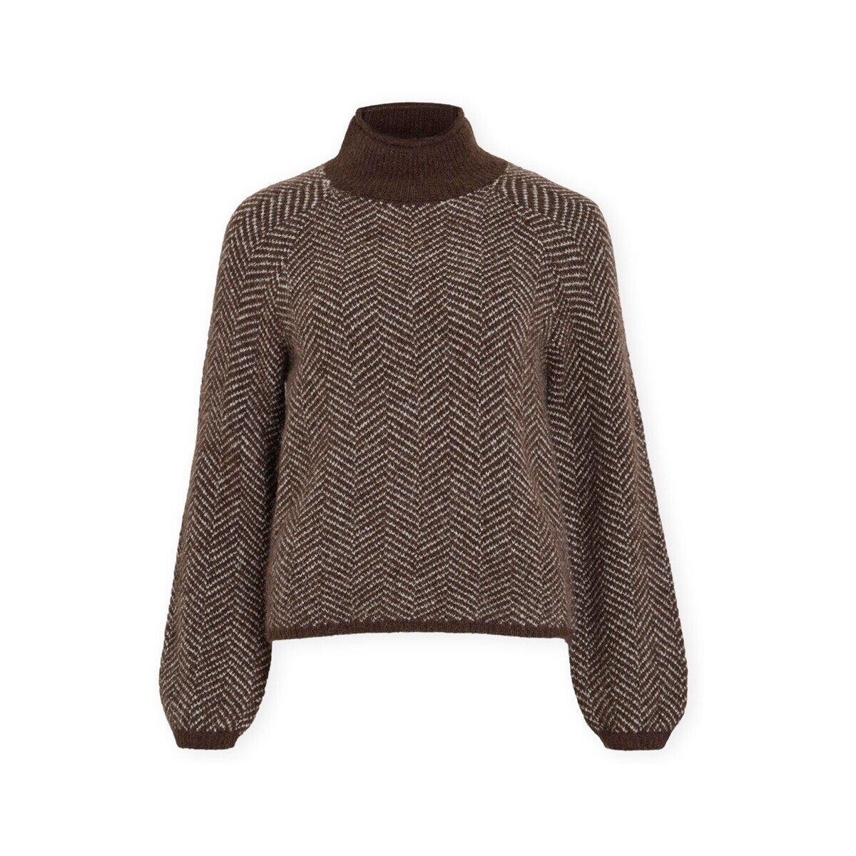 Vila Îmbracaminte Noos Lory High Knit - Coffee Bean