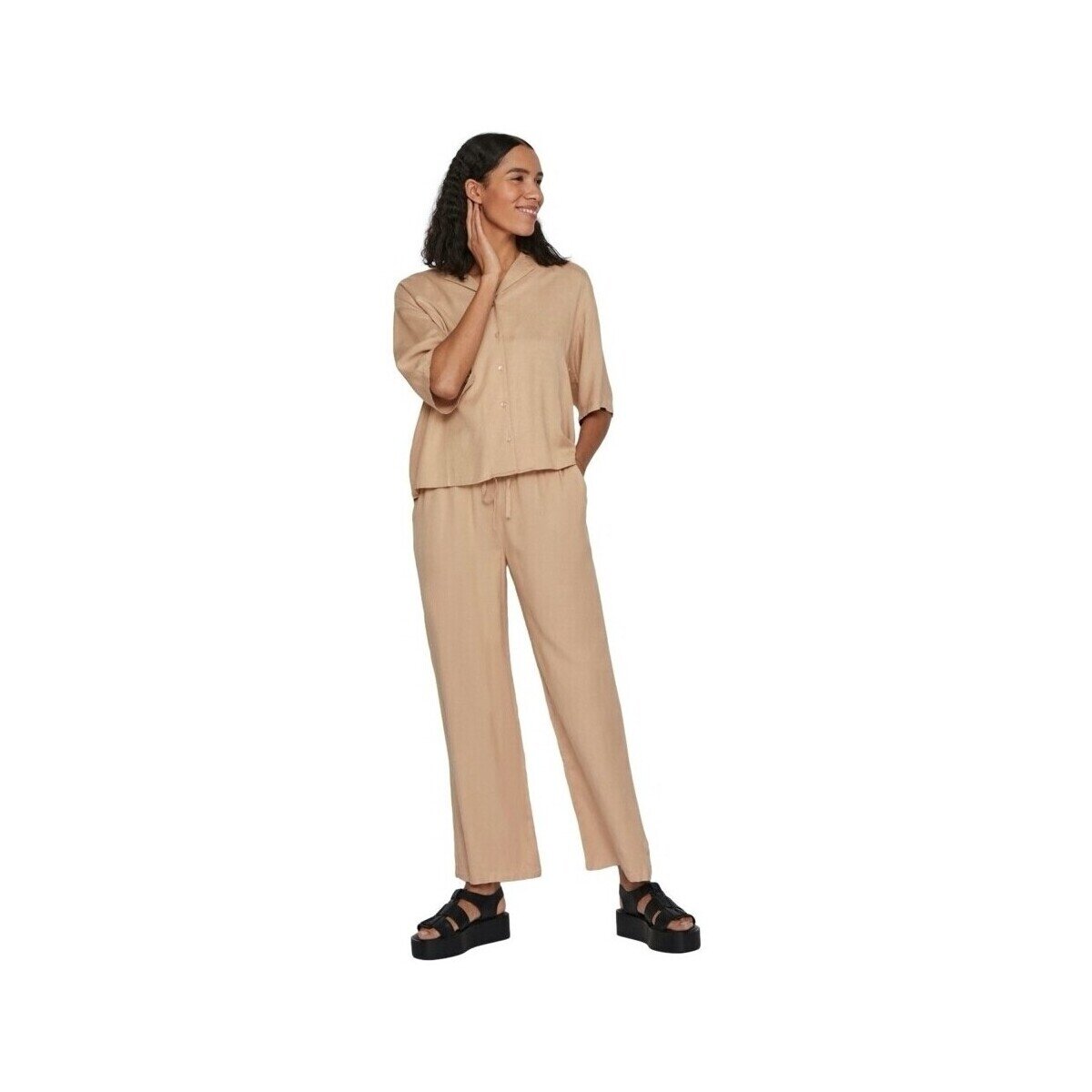 Vila Îmbracaminte Noos Pricil Shirt - Sesame