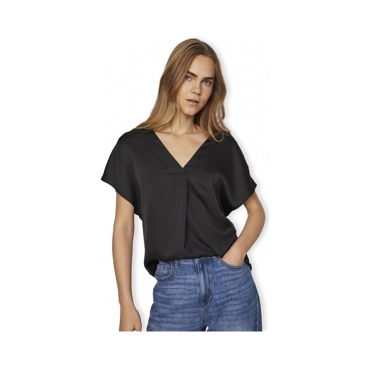 Vila Îmbracaminte Noos Top Ellette V - Black