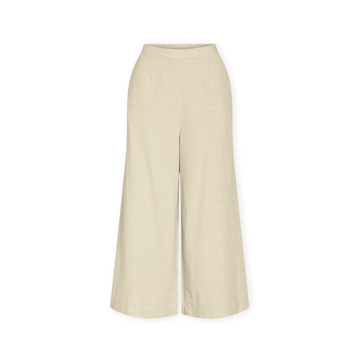 Vila Îmbracaminte Prisilla Trousers - Super Light Natural Melange