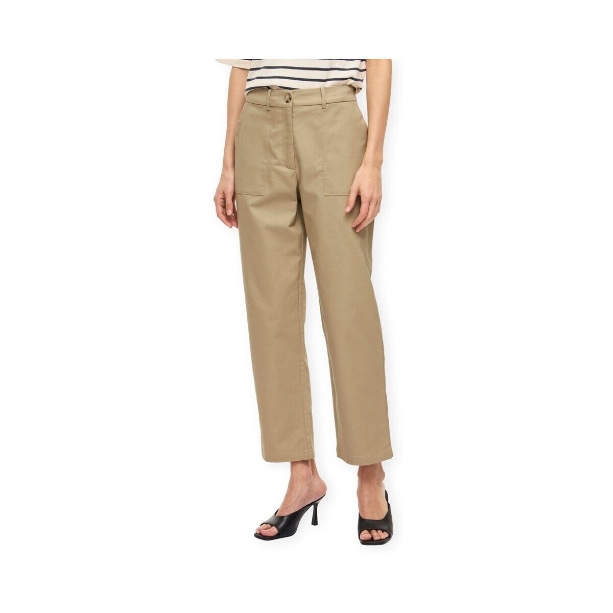 Vila Îmbracaminte Rekka Trousers - Travertine