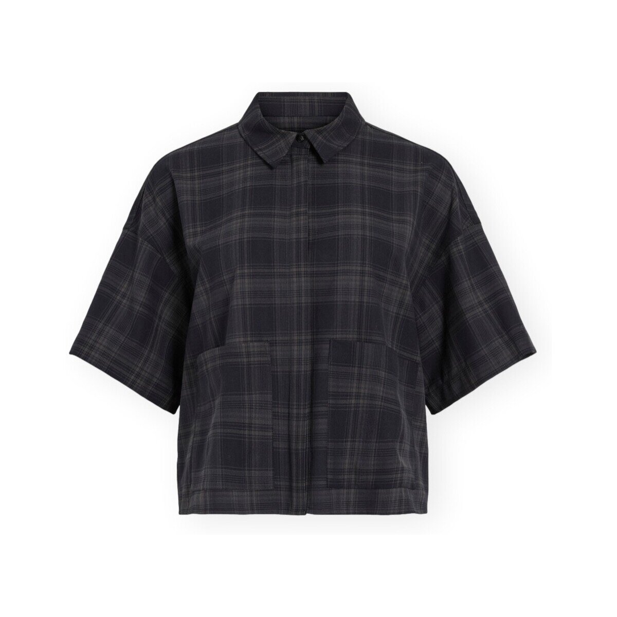 Vila Îmbracaminte Sina Check Shirt - Navy Blazer/Checks