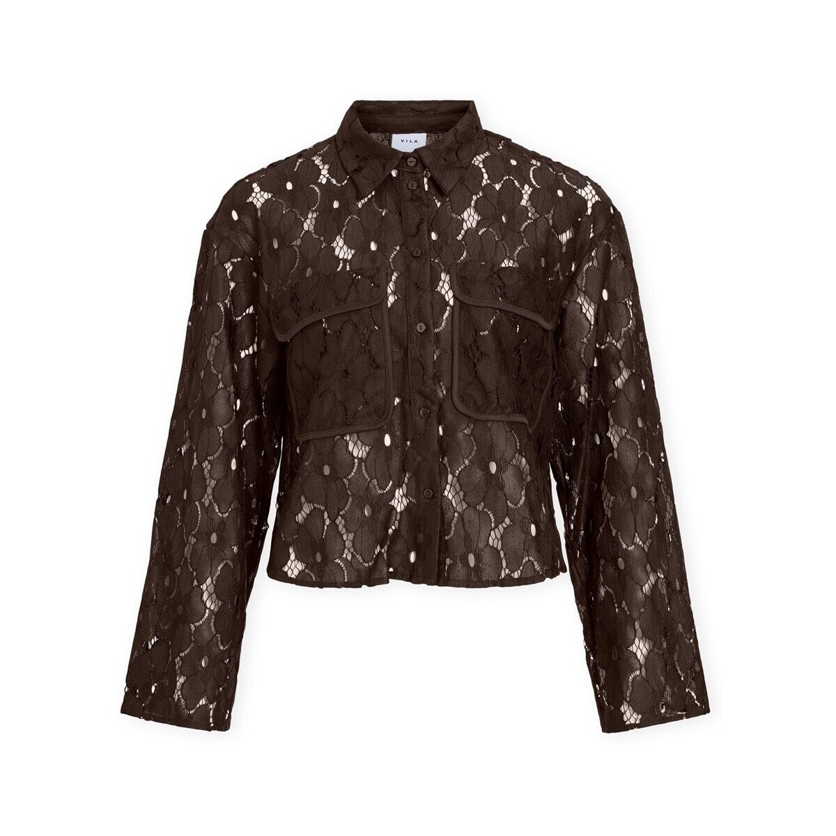 Vila Îmbracaminte Tonato Shirt - Coffee Bean