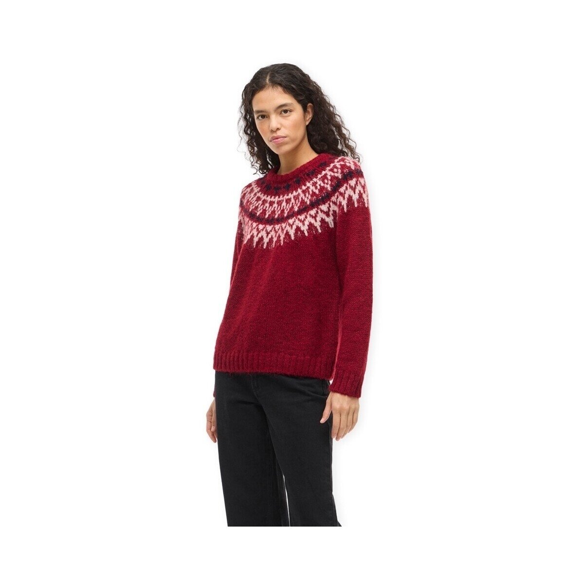 Vila Îmbracaminte Tui Knit - Jester Red/Slmn/Navy