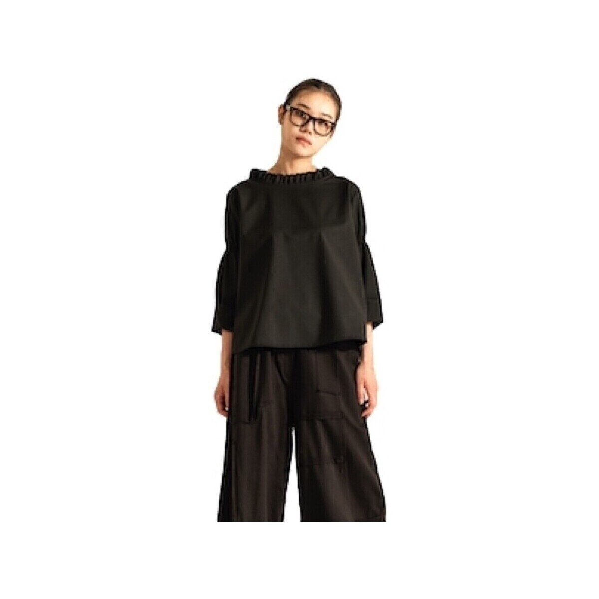Wendy Trendy Îmbracaminte Top 221640 - Black