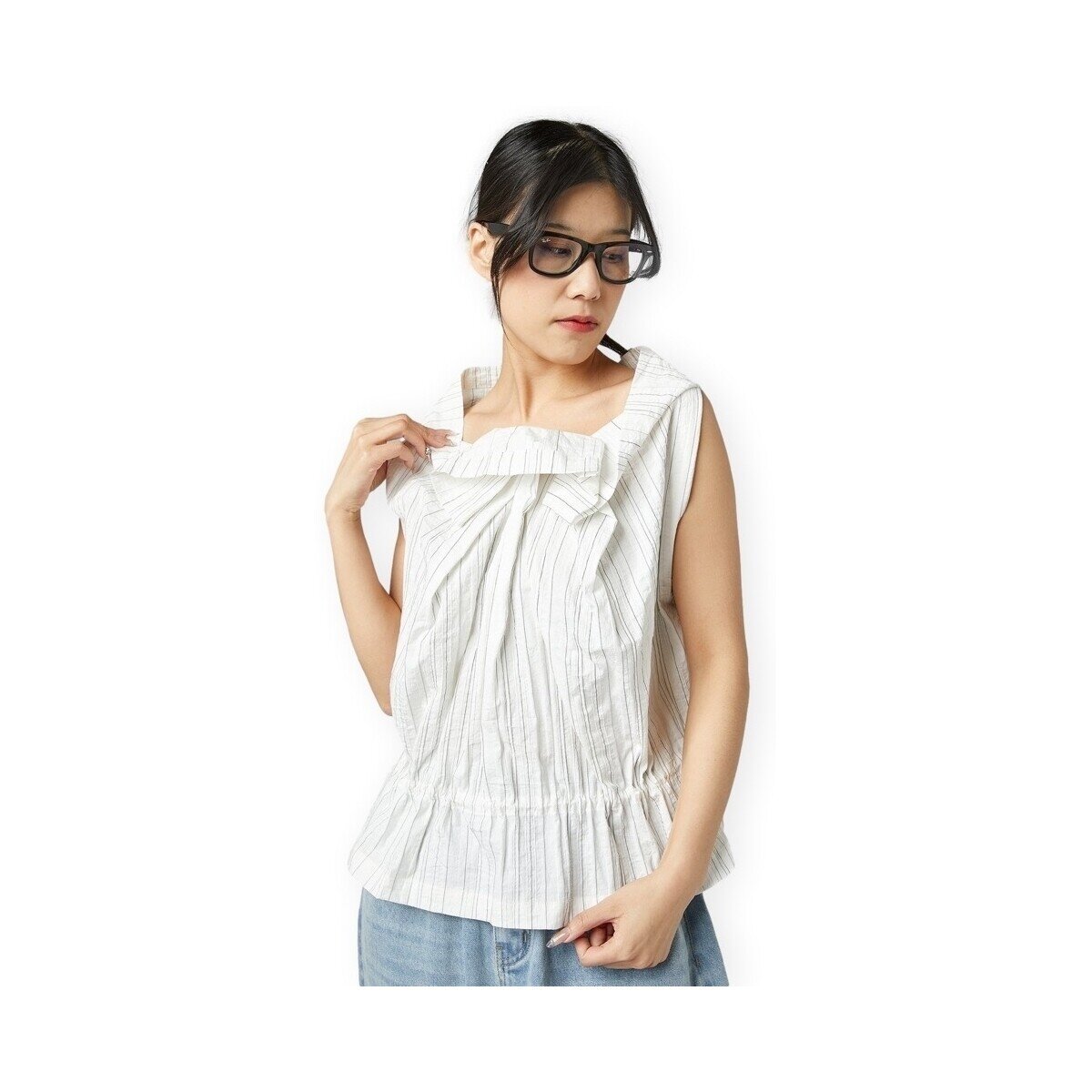Wendy Trendy Îmbracaminte Top 250626 - White/Black
