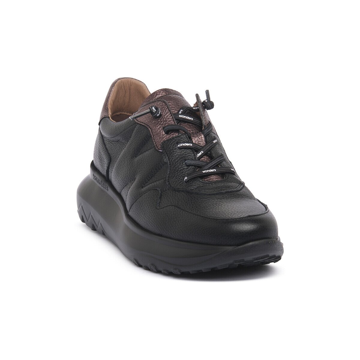 Wonders Pantofi COMBAT NEGRO