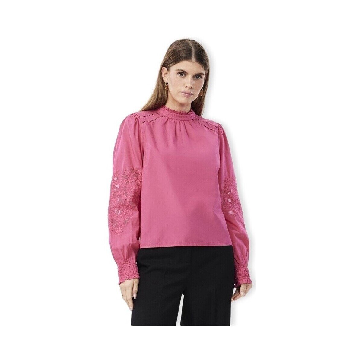 Y.a.s Îmbracaminte YAS Chelle Top L/S - Raspberry Sorbet