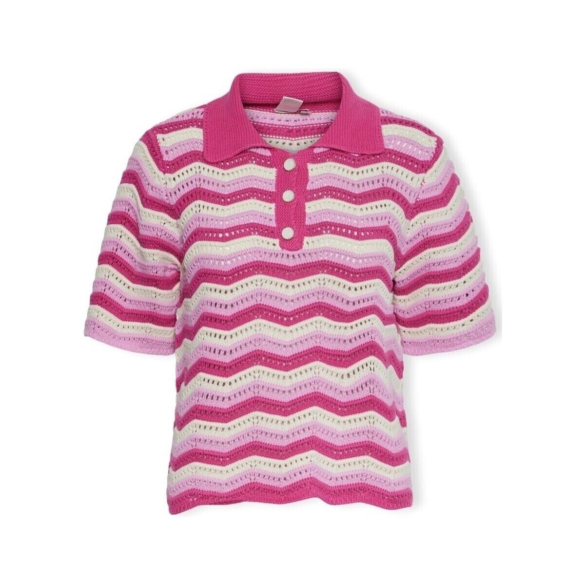 Y.a.s Îmbracaminte YAS Furo Knit S/S - Birch/Pastel Lavender