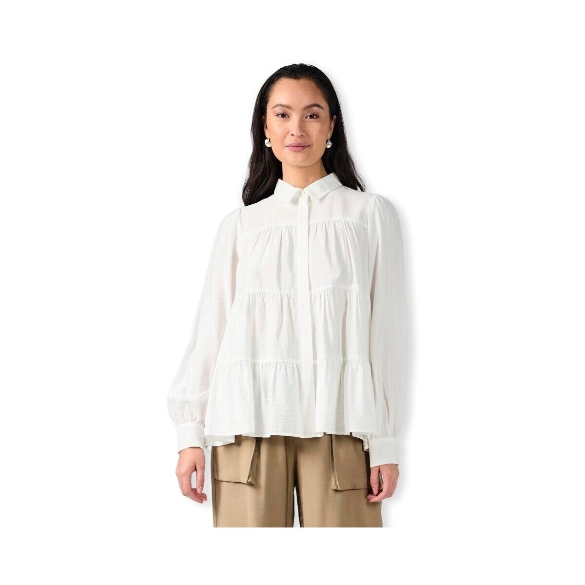 Y.a.s Îmbracaminte YAS Noos Pala Shirt - White