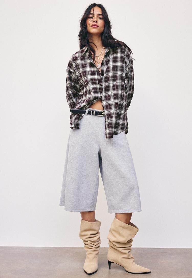 Stradivarius Cămașă Regular Ajustabilă Purpuriu M