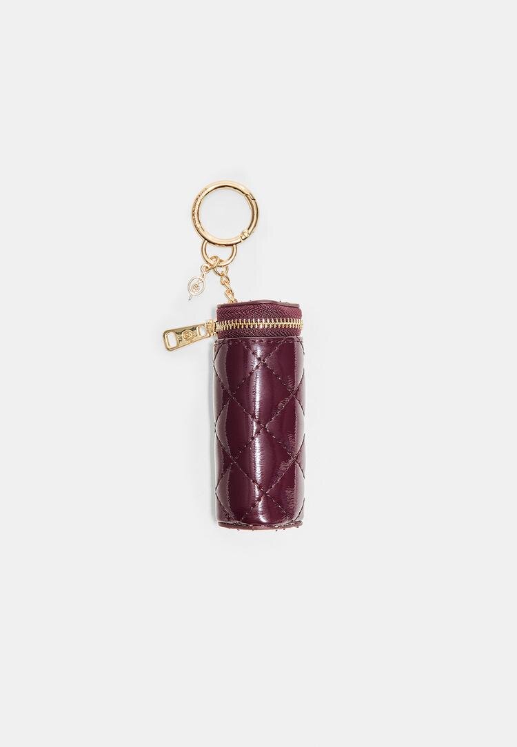 Stradivarius Charm Tip Neceser Matlasat Grena Os