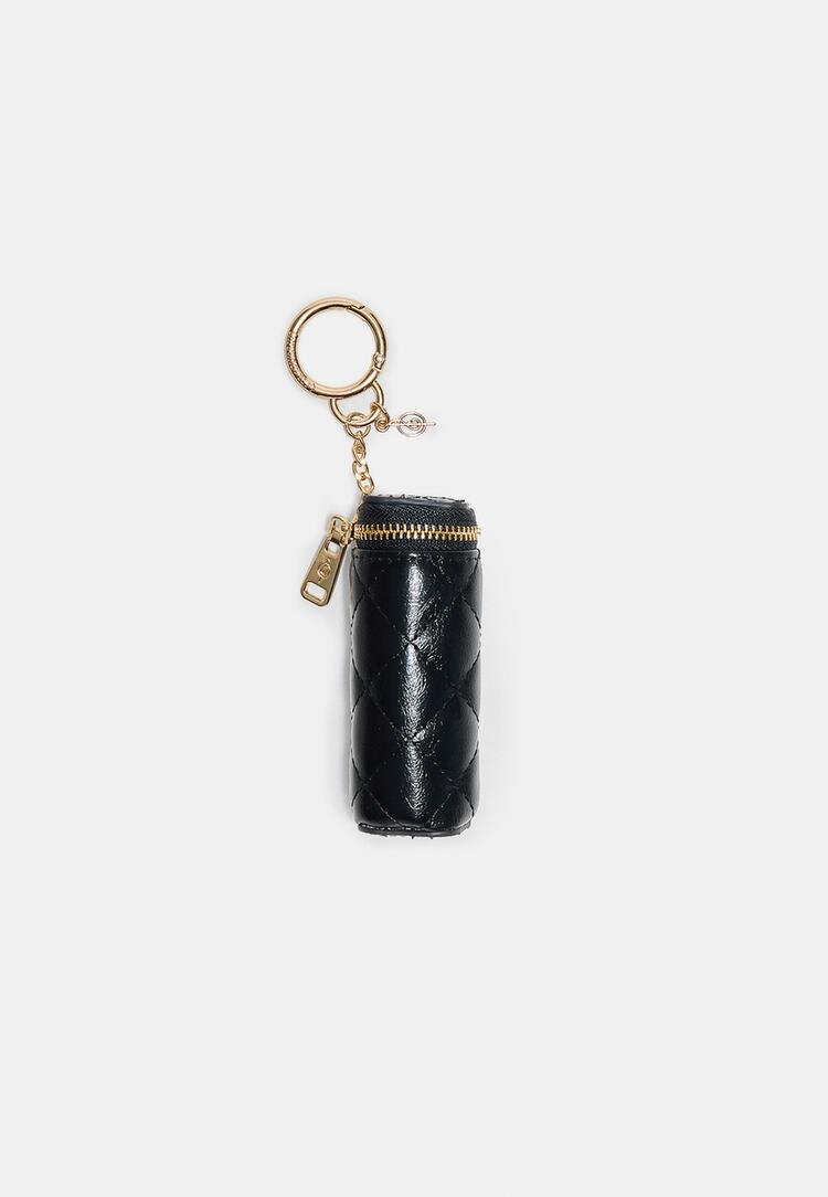 Stradivarius Charm Tip Portfard Matlasat Negru Os