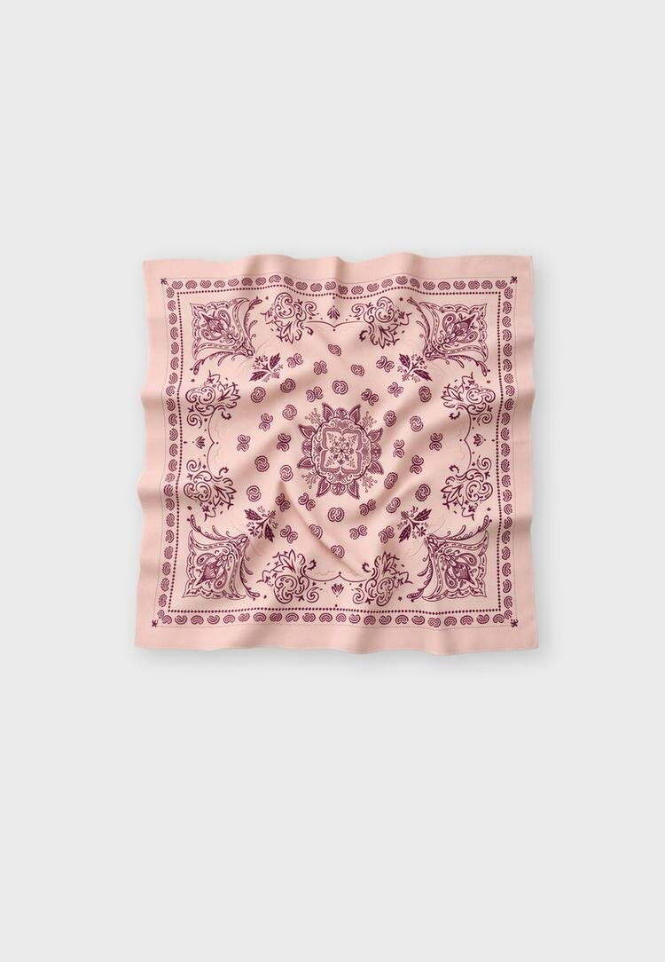 Stradivarius Eșarfă Cu Textură Moale Roz Pastel Os