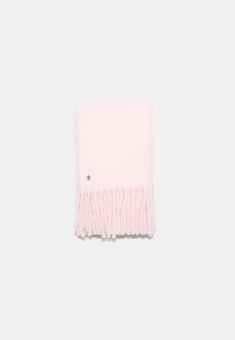 Stradivarius Fular Basic Mediu Roz Pastel Os