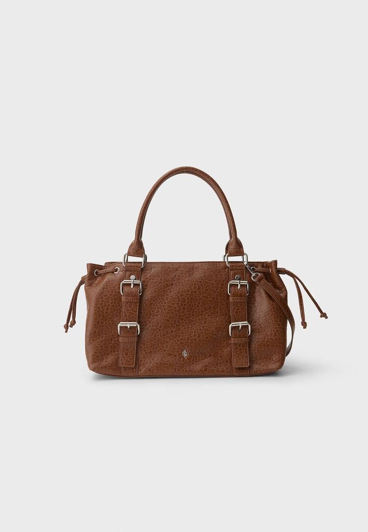 Stradivarius Geantă City Crossbody Bej Deschis Os
