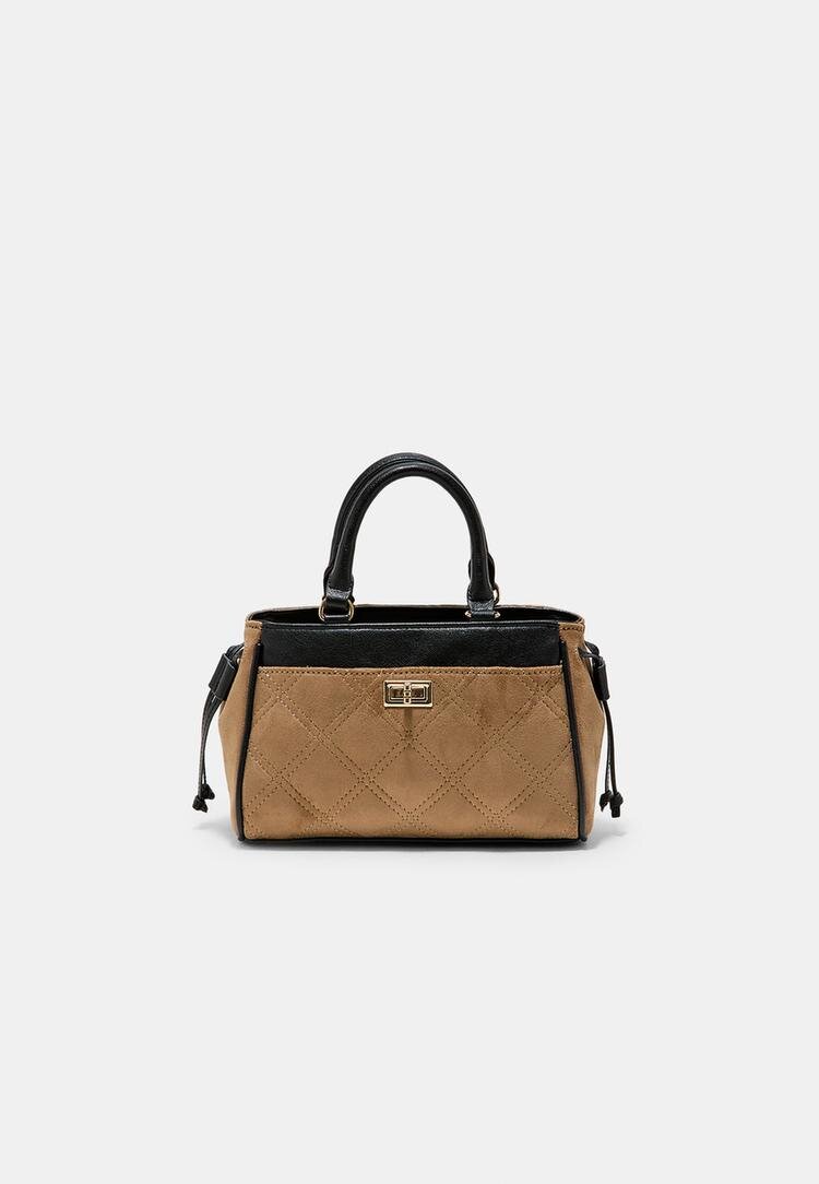 Stradivarius Geantă City Mini Bej Deschis Os