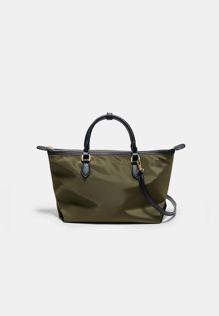 Stradivarius Geantă Crossbody Cu Fermoar Kaki Os