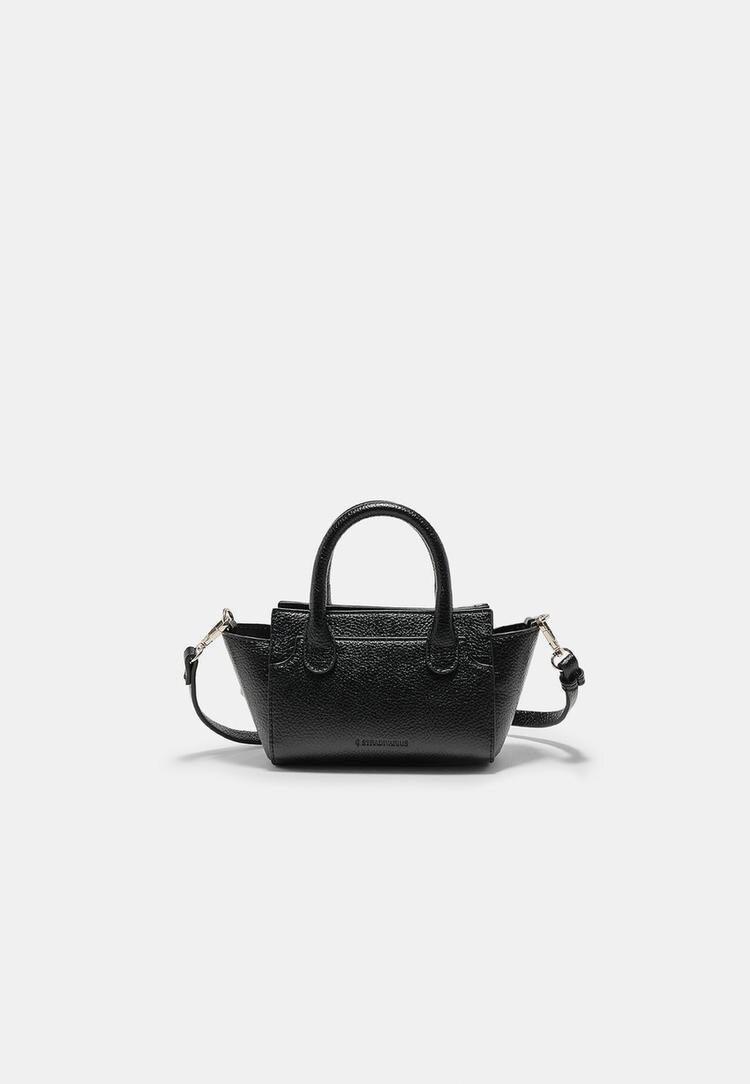 Stradivarius Geantă Crossbody Mini Negru Os