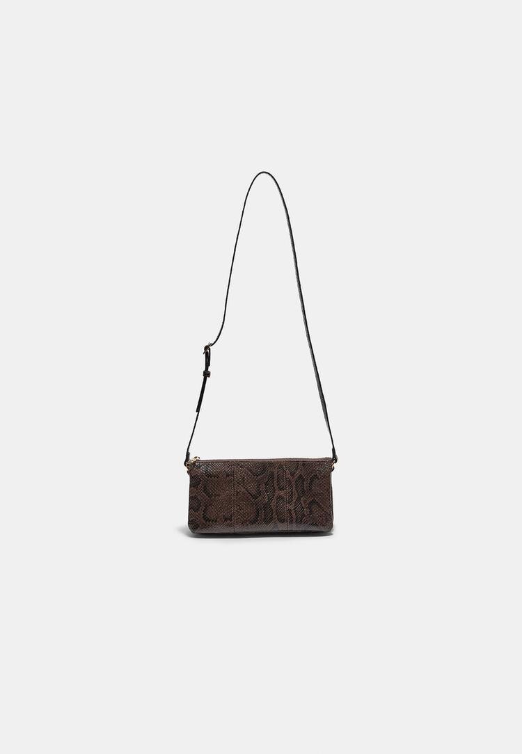 Stradivarius Geantă Crossbody Retro Maro Os