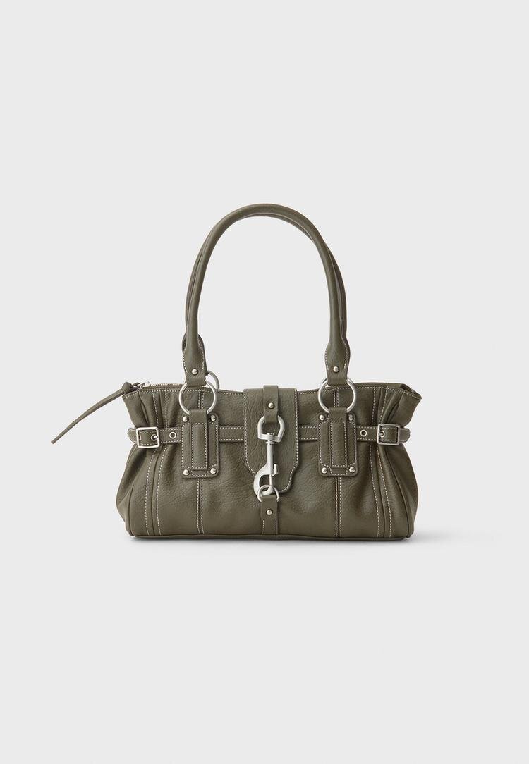 Stradivarius Geantă Cu Carabină Kaki Os