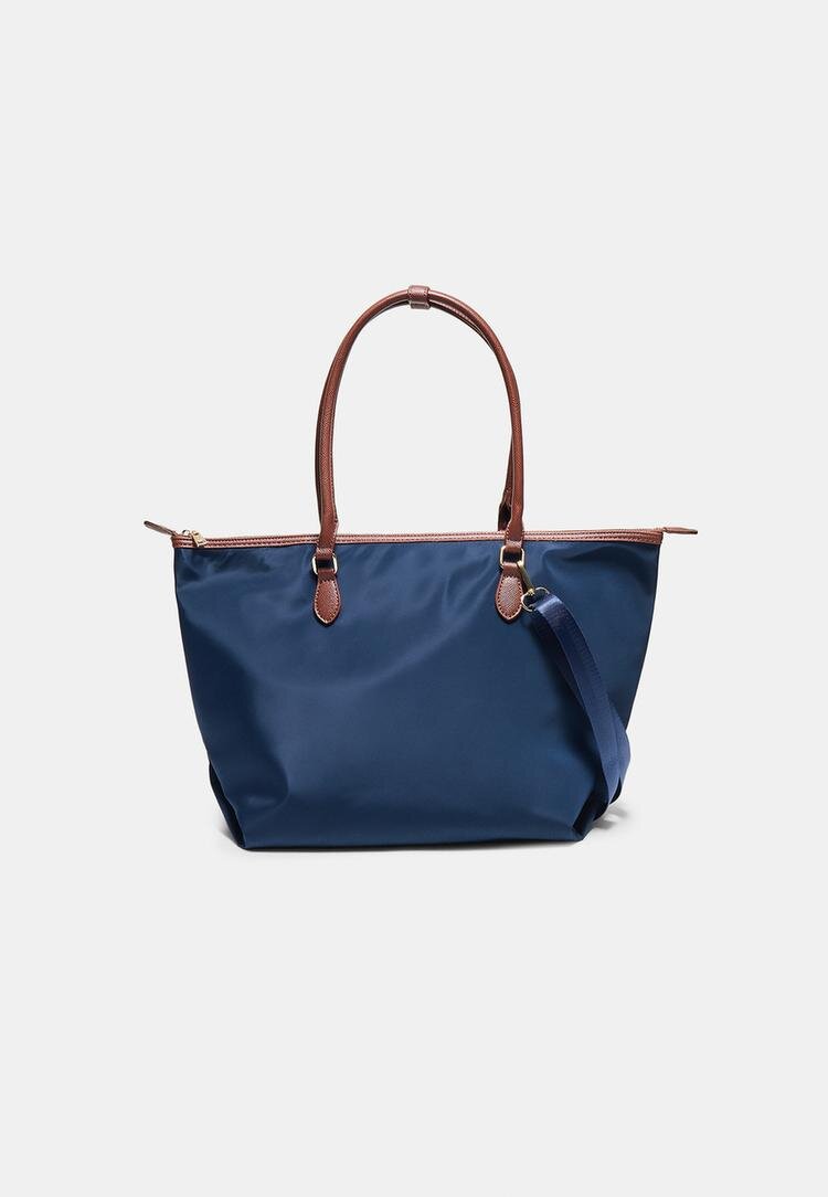 Stradivarius Geantă Shopper Combinată Cu Curea De Umăr Marine Os