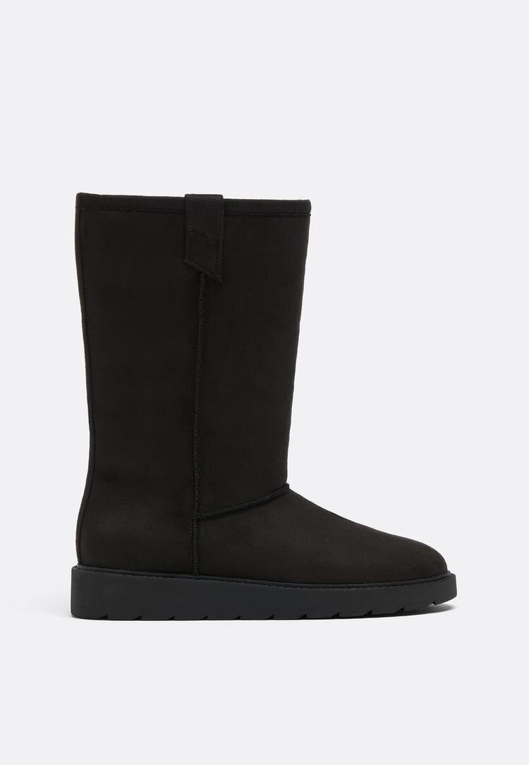 Stradivarius Ghete Impermeabil Negru 40